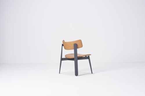 Gazzda Nora Lacquer Dakar Leather Lounge Chair stoel