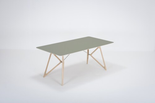 Gazzda Tink Linoleum Table tafel-180x90 cm-Dark olive