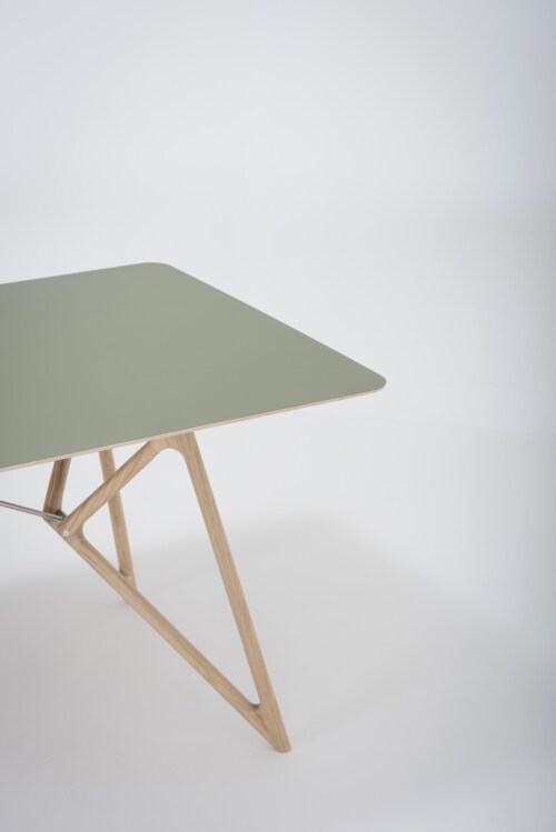 Gazzda Tink Linoleum Table tafel-200x90 cm-Dark olive