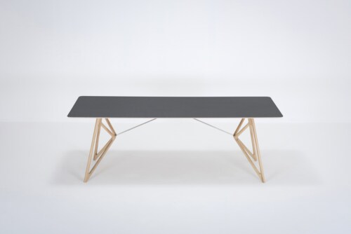 Gazzda Tink Linoleum Table tafel-220x90 cm-Nero