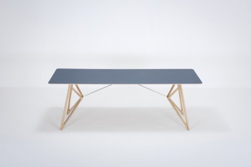 Gazzda Tink Linoleum Table tafel-220x90 cm-Smokey blue