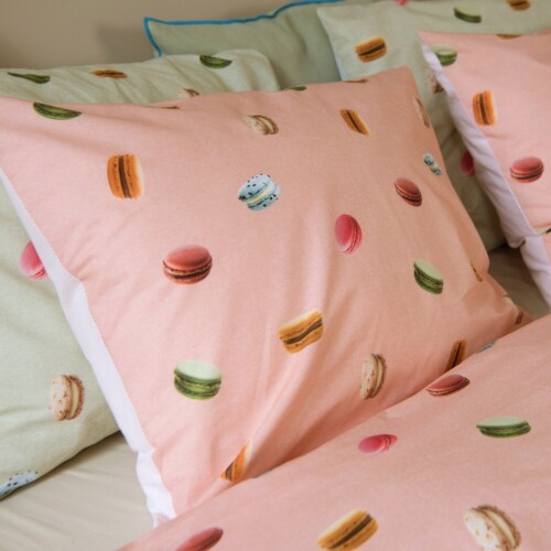 Snurk Macarons Pink dekbedovertrek-140x200/220 cm
