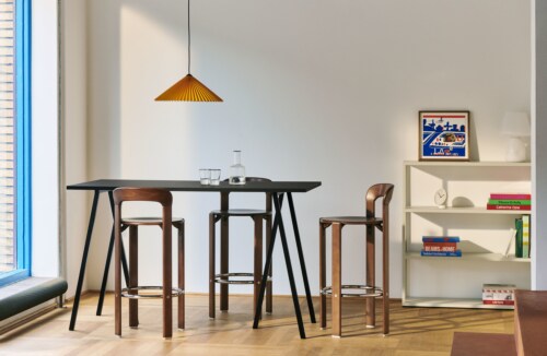 HAY Loop Stand High tafel-Black-Oak - 250x92,5 cm