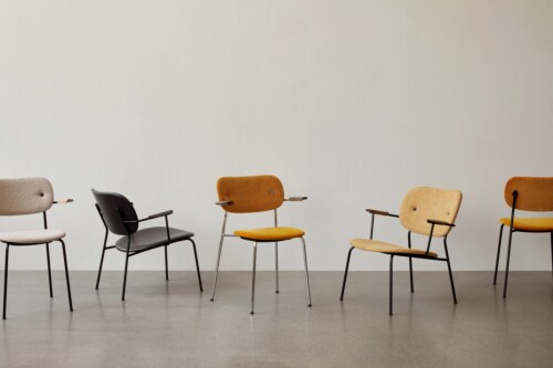 Audo Copenhagen Co gestoffeerde lounge fauteuil - Natural Oak-Dakar 0250