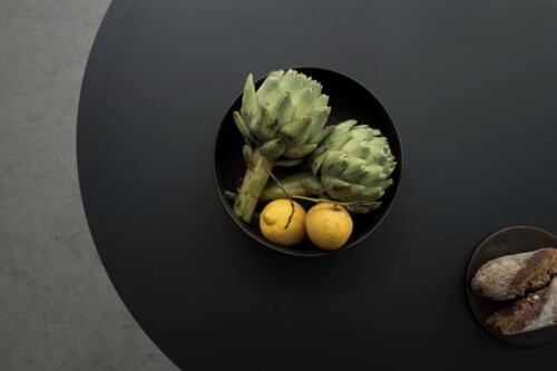 Audo Copenhagen Snaregade Oval eettafel-Donker eiken-zwart