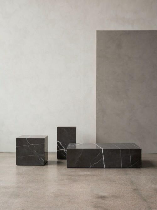 Audo Copenhagen Plinth Cubic bijzettafel-Kunis breccia