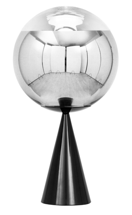 Tom Dixon Mirror Ball Cone Fat LED tafellamp-Silver