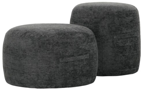 Must Living rondo large pouf-Charcoal