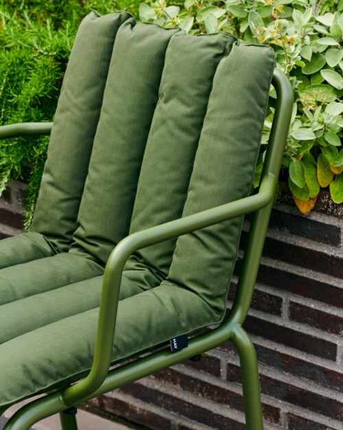 HAY Palissade Soft Quilted tuinstoel/armchair kussen-Iron Red