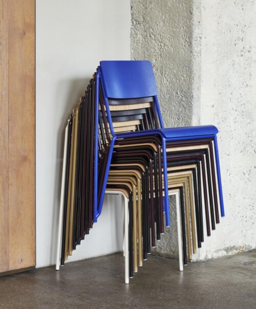 HAY Petit Standard stoel gepoedercoat onderstel-Black - Mat gelakt