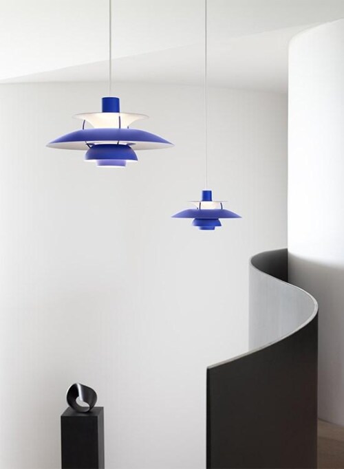 Louis Poulsen PH5 mini Monochrome hanglamp-Blauw