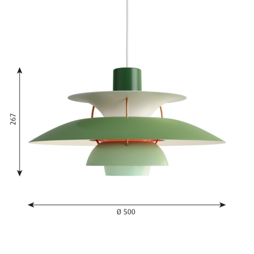 Louis Poulsen PH 5 hanglamp-Groen