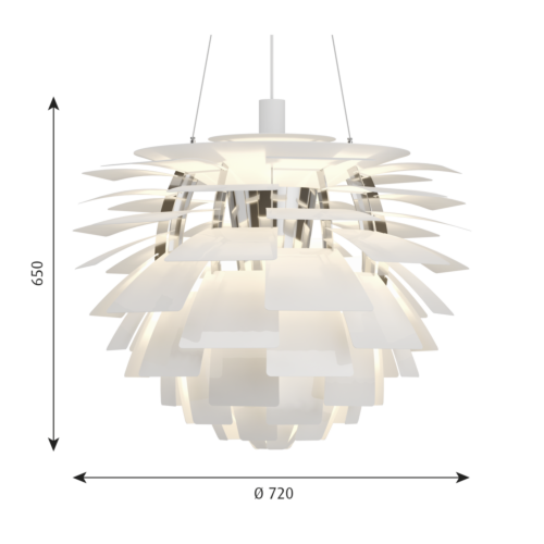 Louis Poulsen PH Artichoke hanglamp-Wit-∅ 72 cm