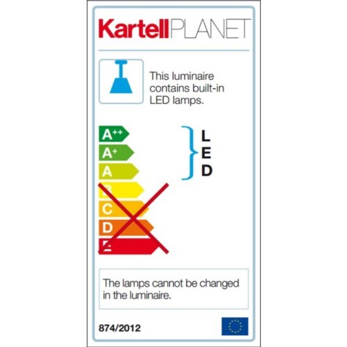 Kartell Planet tafellamp-Geel