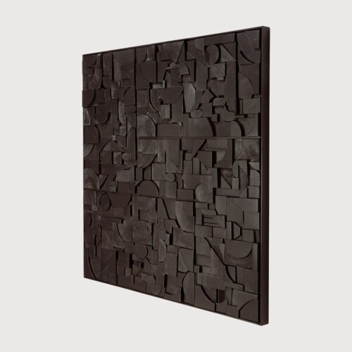 Ethnicraft Bricks muurdecoratie-Black