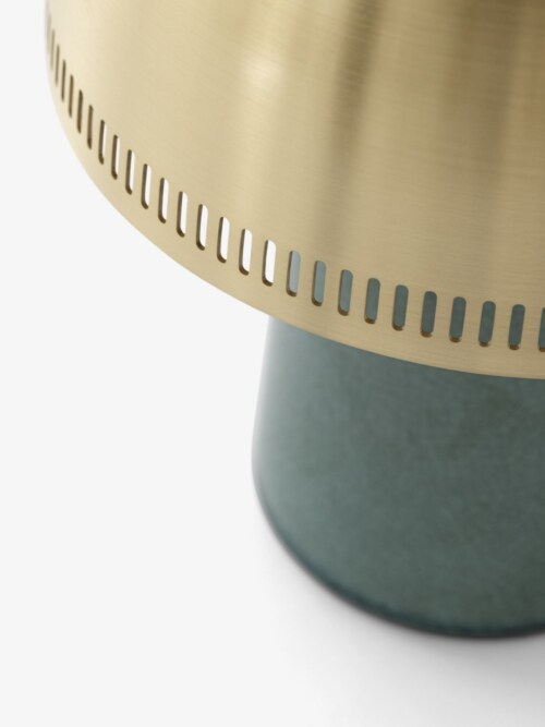 &tradition Raku SH8 Portable tafellamp-Blue Green/Brass