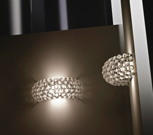 Foscarini Caboche Plus LED wandlamp-Transparant-Piccola