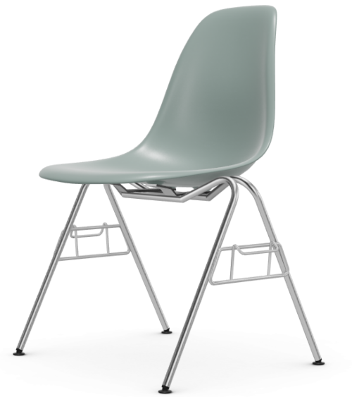 Vitra Eames DSS stapelbare stoel-Light grey RE