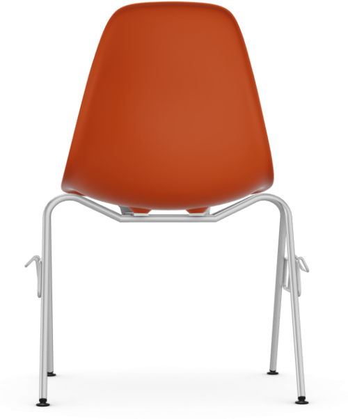 Vitra Eames DSS stapelbare stoel-Rusty Orange RE
