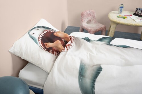 Snurk Shark!! dekbedovertrek-140x200/220 cm