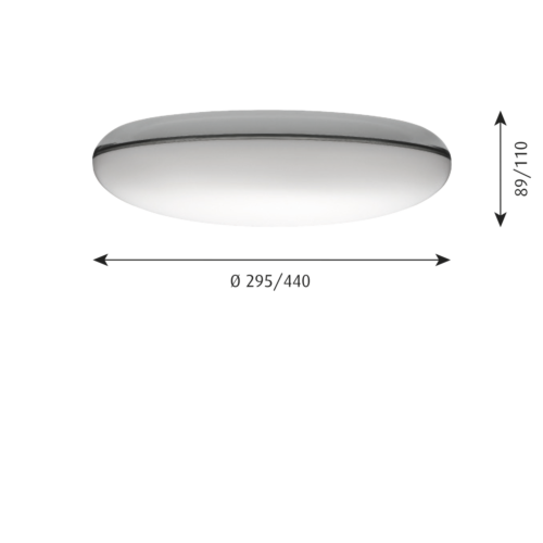 Louis Poulsen Silverback wand/plafondlamp-∅ 29,5 cm