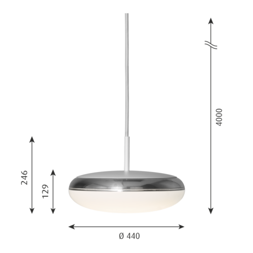 Louis Poulsen Silverback hanglamp-∅ 44 cm