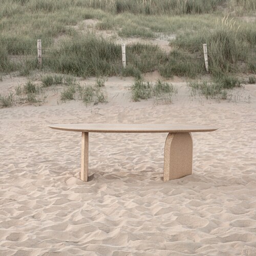Studio HENK Amoeba tafel-220x100 cm-Naturel lak