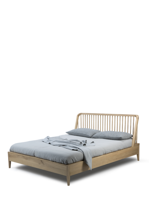 Ethnicraft Spindle eiken bed-180x210 cm