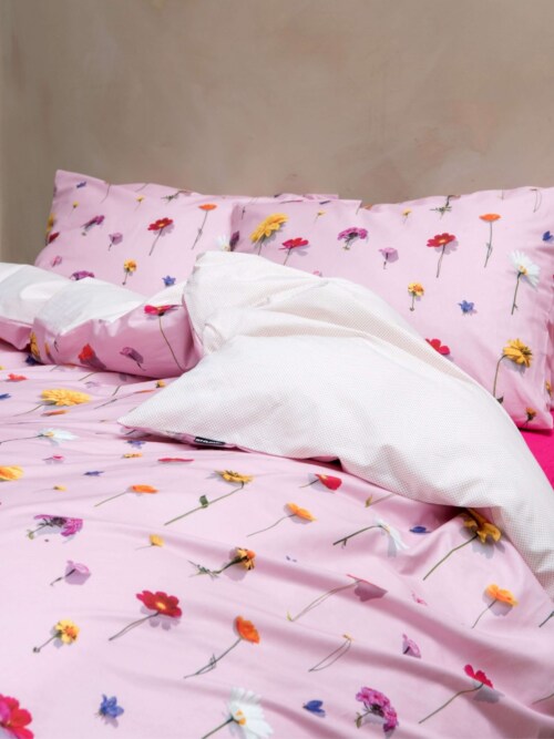 Snurk Bloom Pink dekbedovertrek-200x200/220 cm