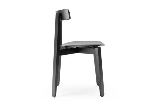 Gazzda Nora Oak Lacquered black Chair stoel-Zwart gelakt
