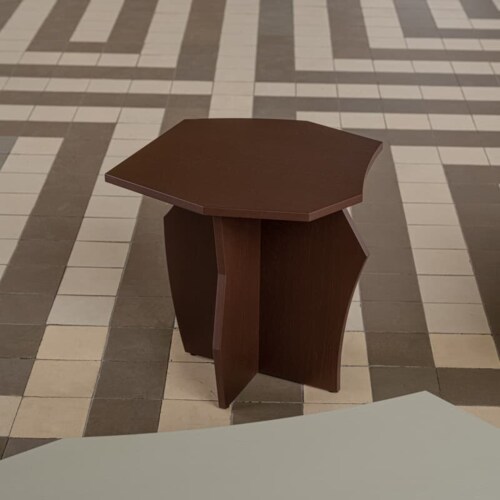 Studio HENK Scissors Coffee Table 90-Chocolade bruin