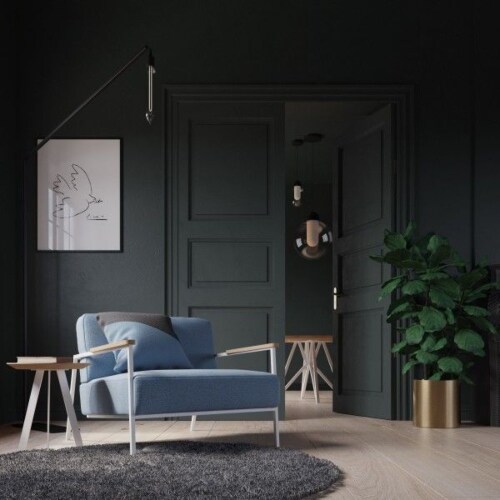 Studio HENK Co fauteuil met wit frame-Halling 65-100 gelakt