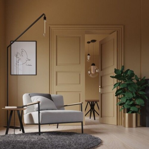 Studio HENK Co fauteuil met zwart frame-Halling 65-126