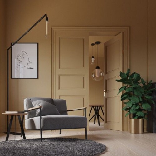 Studio HENK Co fauteuil met zwart frame-Steelcut 515 OUTLET
