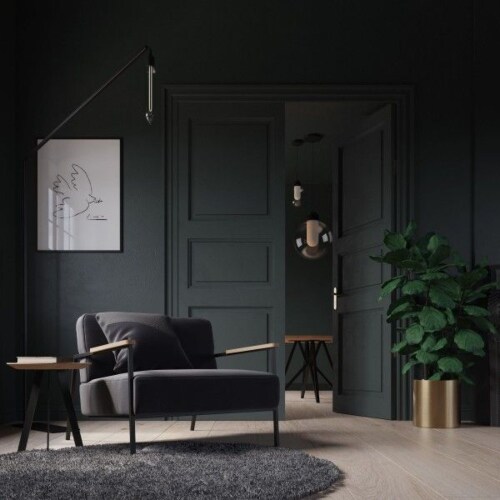 Studio HENK Co fauteuil met zwart frame-Halling 65-190