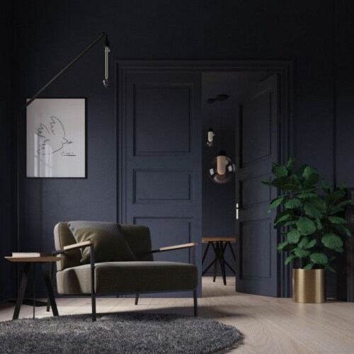 Studio HENK Co fauteuil met zwart frame-Halling 65-190 gelakt