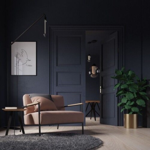 Studio HENK Co fauteuil met zwart frame-Halling 65-190 gelakt