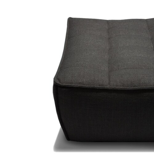 Ethnicraft N701 Sofa Footstool-Donker grijs