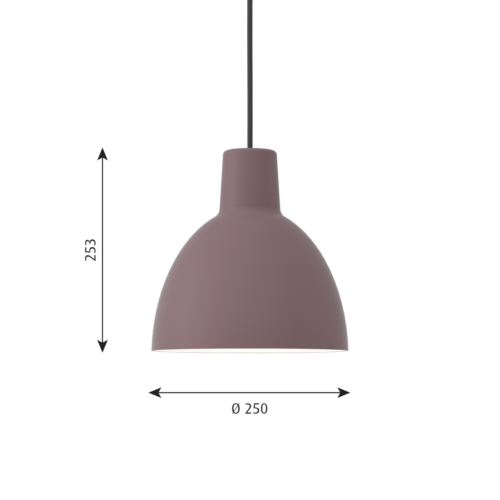 Louis Poulsen Toldbod hanglamp-Rose-∅ 25 cm