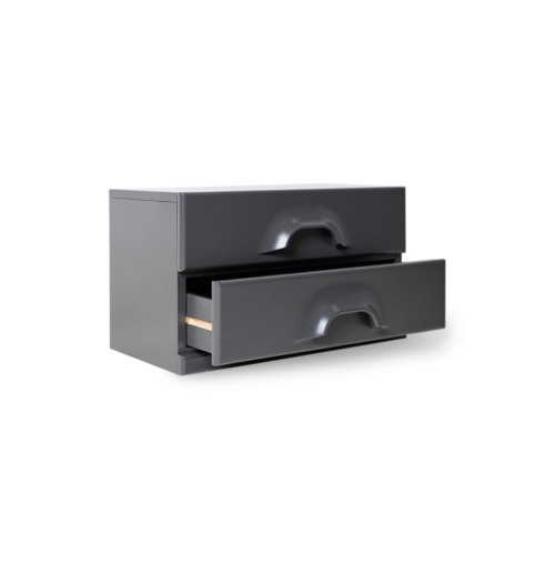 HKliving Chest of 2 drawers-Charcoal
