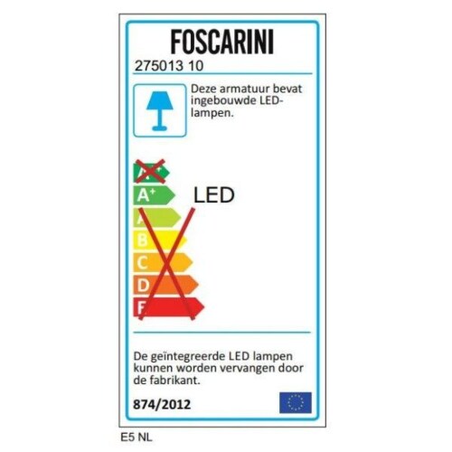 Foscarini Twice as Twiggy vloerlamp-Wit