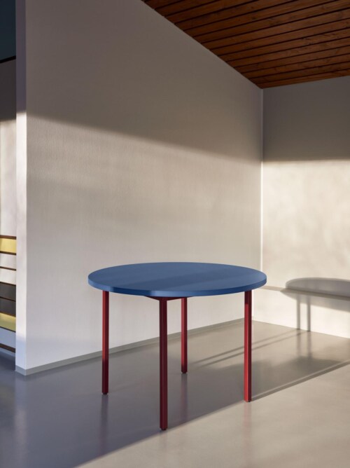 HAY Two-Colour Round tafel-Ochre - Blue-∅ 120 cm