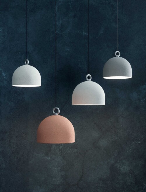 Diesel with Lodes Urban Concrete Dome 50 hanglamp-Pink dust