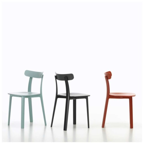 Vitra All Plastic stoel-Graphite grijs OUTLET