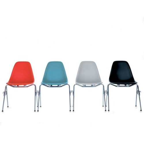 Vitra Eames DSS stapelbare stoel- Ice Grey RE