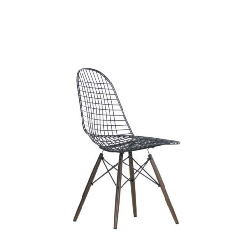 Vitra Eames Wire Chair DKW stoel-Esdoorn, donker