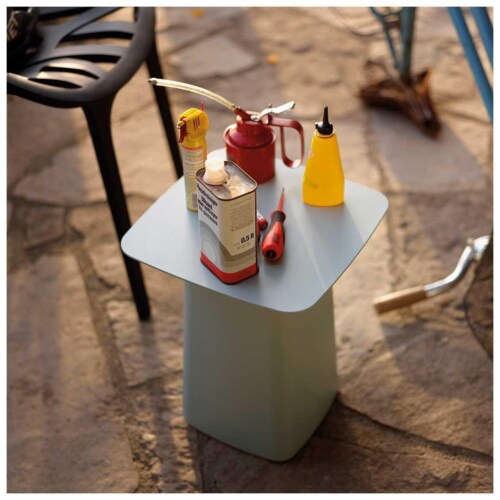 Vitra Metal Side Table Outdoor bijzettafel-IJsgrijs-40x40 cm
