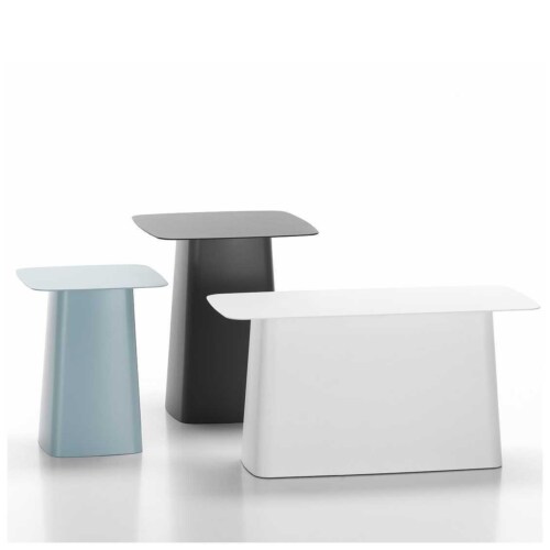 Vitra Metal Side Table Outdoor bijzettafel-IJsgrijs-31,5x31,5 cm