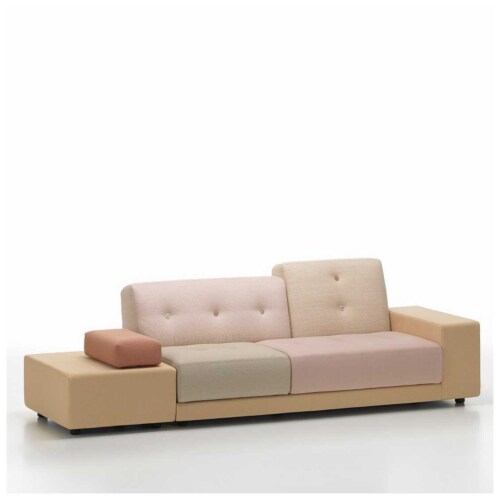 Vitra Polder Sofa bank rechts-Roze