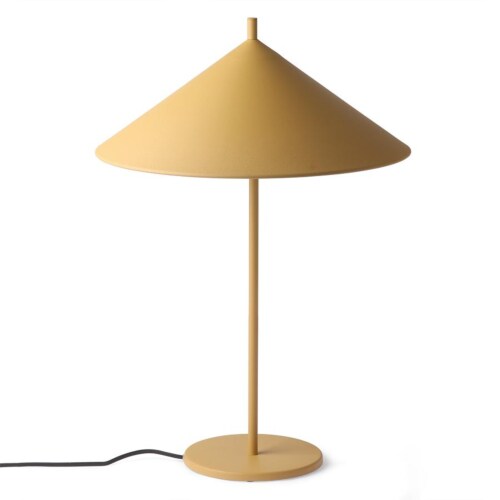 HKliving Triangle tafellamp-Oker geel-Large